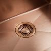 Pure.Sink Luxion Large copper sink 74x40 cm undermount, flush mount, and top mount PLX7440-62
